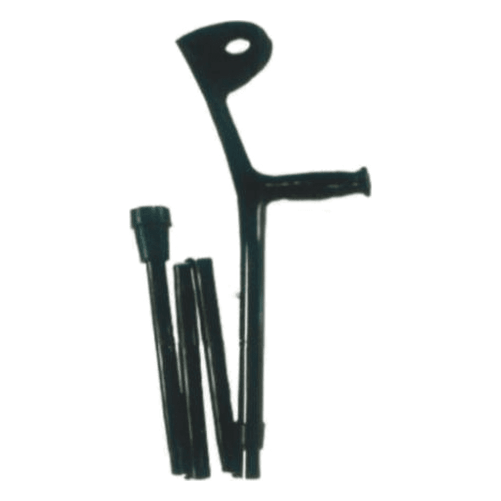 HP-AI09 folding elbow crutches (collapsible forearm crutch) in aluminum with cuff and ergonomic grip