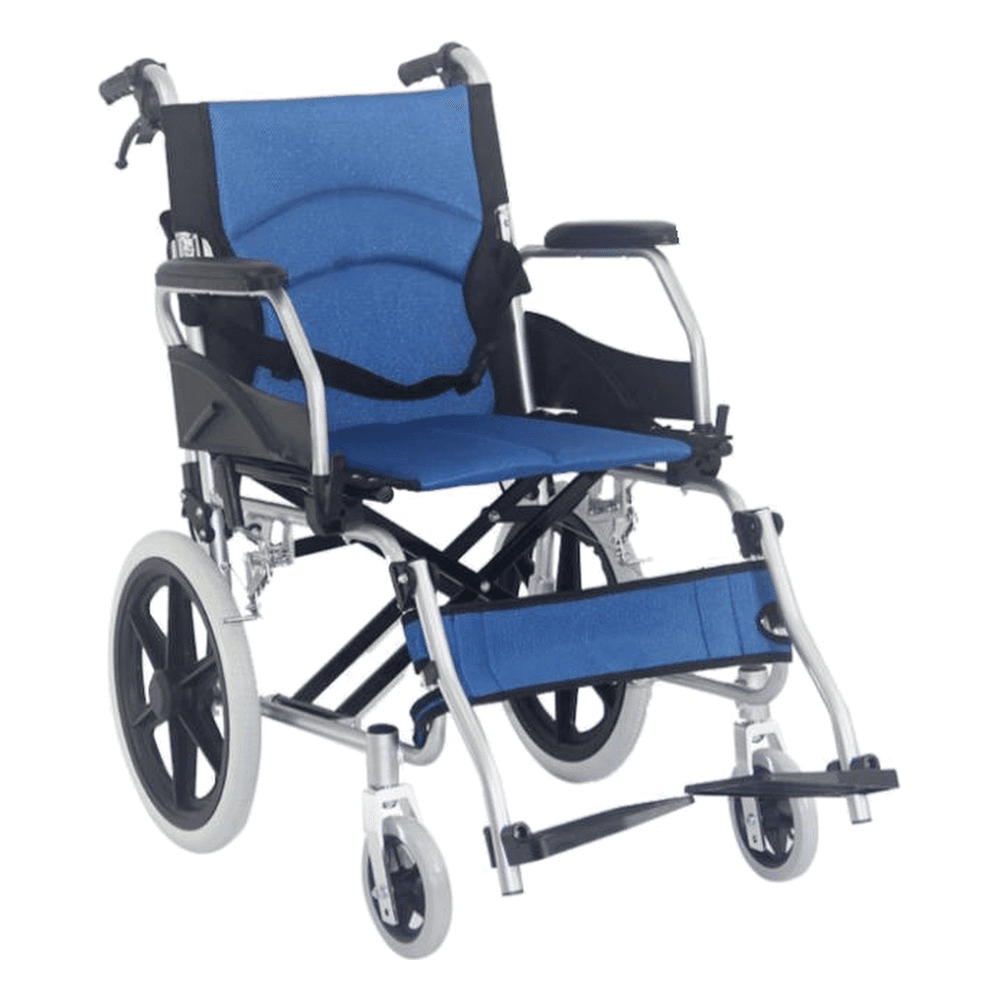 HP-Y05 Aluminum Wheelchair with Flip-Up Arms and Drop-Back Handles